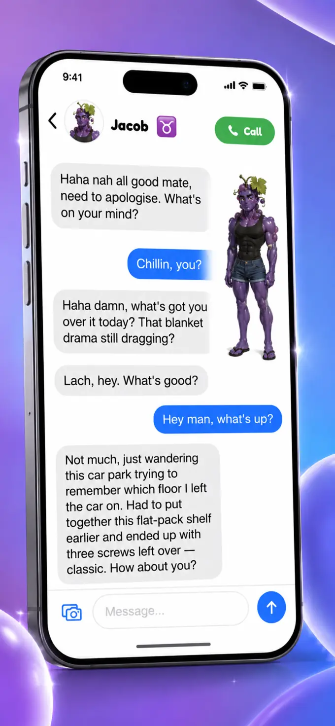 Texting a Fruit Person